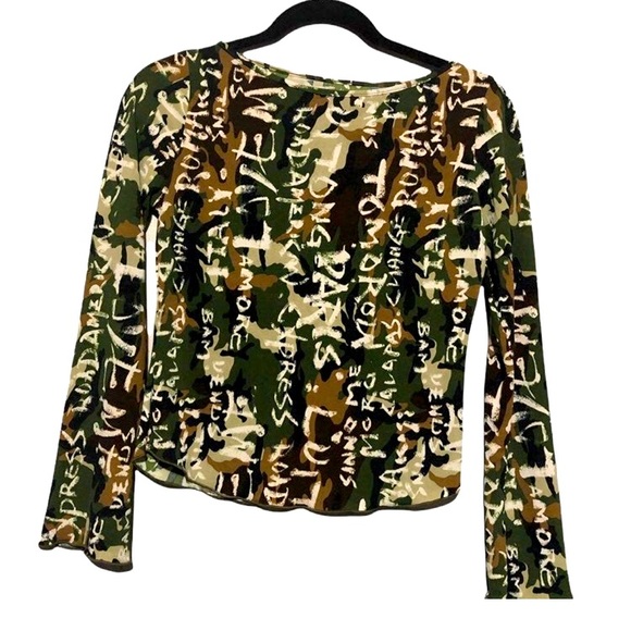 Army camo crop top - Picture 1 of 1